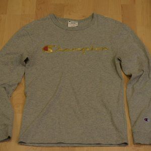 Champion Heritage long sleeve metallic gold